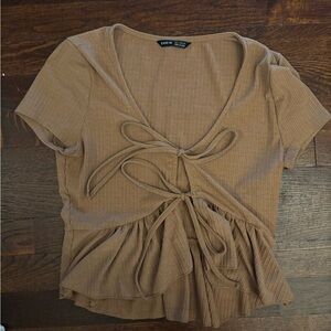 Tie front blouse